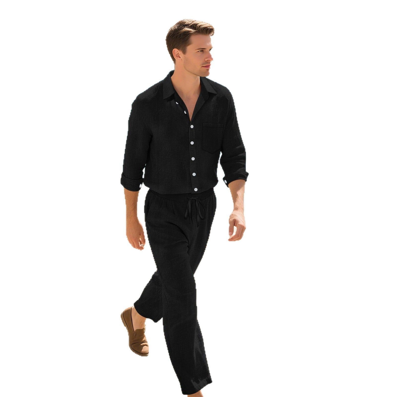 Linen Men's Casual Suit