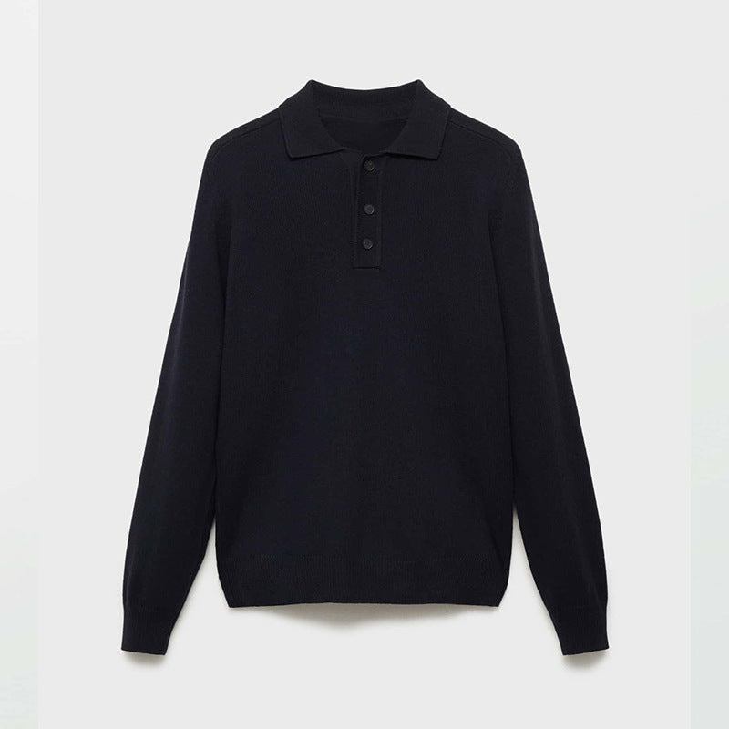 Long Sleeve Button Polo Shirt