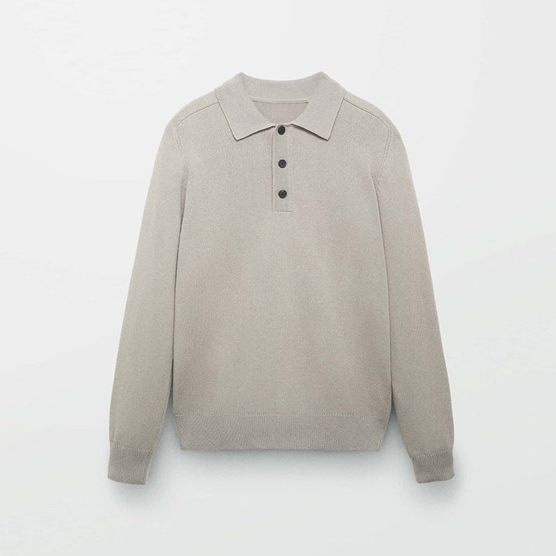 Long Sleeve Button Polo Shirt