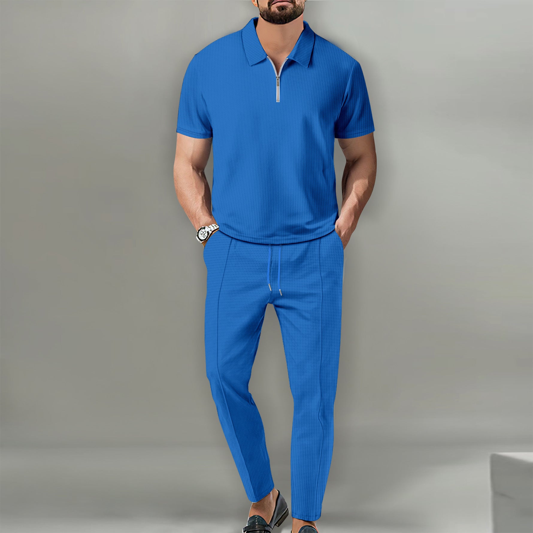 Men's Waffle Lapel Suit