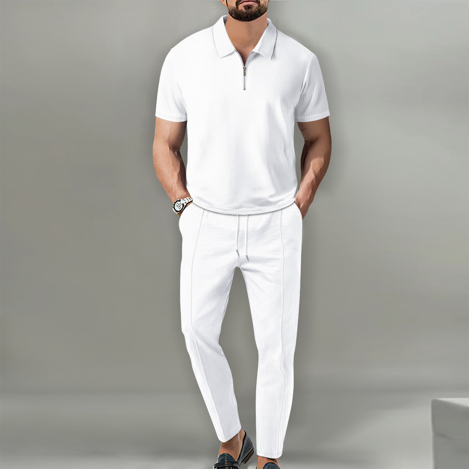 Men's Waffle Lapel Suit